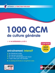 Capa do artigo 1 000 Qcm De Culture Generale - Categories A, B, C - 2023-2024