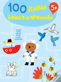 Capa do artigo 100 Atividades - brinca e Aprende - Azul