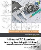 Capa do artigo 100 Autocad Exercises - Learn By Practicing (2nd Edition)