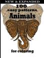 100 Easy Patterns Animals For Coloring - Preview