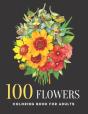 100 Flowers Coloring Book For Adults - Preview