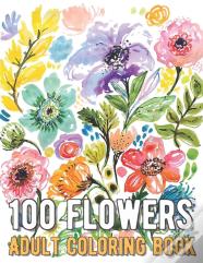 100 Flowers Coloring Book