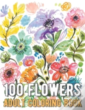 100 Flowers Coloring Book