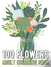100 Flowers Coloring Book
