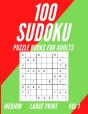 100 Sudoku Puzzle Book For Adults - Preview