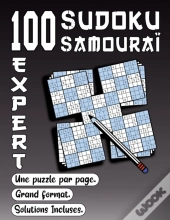 100 Sudoku Samourai, Expert, Une Puzzle Par Page, Grand Format, Solutions Incluses