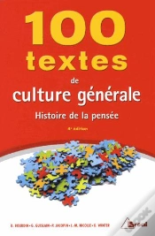 Capa do artigo 100 Textes De Culture Générale
