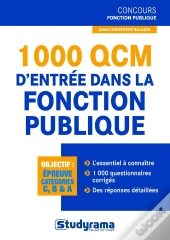 1000 Exercices Et Qcm D'Entree Dans La Fonction Publique