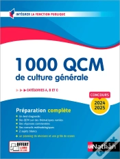 Capa do artigo 1000 Qcm De Culture Générale ; Catégories A, B Et C (Édition 2024/2025)
