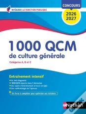 Capa do artigo 1000 Qcm De Culture Générale ; Catégories A, B Et C (Édition 2026/2027)