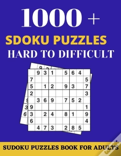 Capa do artigo 1000 + Sdoku Puzzles Hard To Difficult  Book For Adults
