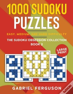 Capa do artigo 1000 Sudoku Puzzles Easy, Medium And Hard Difficulty Large Print