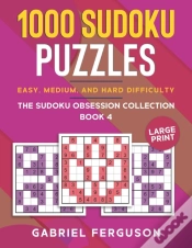 Capa do artigo 1000 Sudoku Puzzles Easy, Medium And Hard Difficulty Large Print