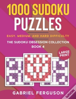Capa do artigo 1000 Sudoku Puzzles Easy, Medium And Hard Difficulty Large Print