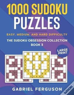 Capa do artigo 1000 Sudoku Puzzles Easy, Medium And Hard Difficulty Large Print