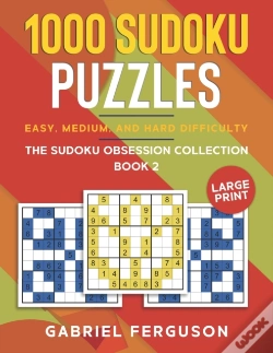 Capa do artigo 1000 Sudoku Puzzles Easy, Medium And Hard Difficulty Large Print