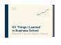 101 Things I Learned In Business School - Preview