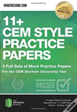 Capa do artigo 11+ Cem Style Practice Papers: 3 Full Sets Of Mock Practice Papers For The Cem (Durham University) Test