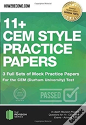 Capa do artigo 11+ Cem Style Practice Papers: 3 Full Sets Of Mock Practice Papers For The Cem (Durham University) Test