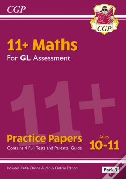 Capa do artigo 11+ Gl Maths Practice Papers: Ages 10-11 - Pack 3 (With Parents' Guide & Online Edition)