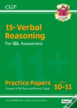 Capa do artigo 11+ Gl Verbal Reasoning Practice Papers: Ages 10-11 - Pack 3 (With Parents' Guide & Online Edition)