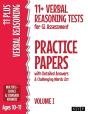 11+ Verbal Reasoning Tests For Gl Assessment Practice Papers With Detailed Answers & Challenging Words List - Preview