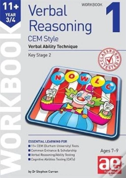 Capa do artigo 11+ Verbal Reasoning Year 3/4 Cem Style Workbook 1