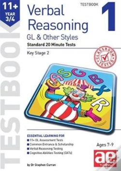 Capa do artigo 11+ Verbal Reasoning Year 3/4 Gl & Other Styles Testbook 1