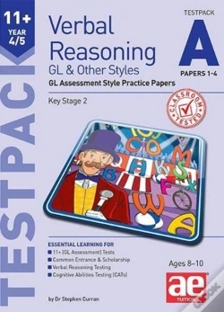 Capa do artigo 11+ Verbal Reasoning Year 4/5 Gl & Other Styles Testpack A Papers 1-4