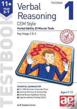 Capa do artigo 11+ Verbal Reasoning Year 5-7 Cem Style Testbook 1