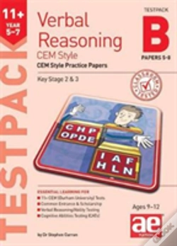 Capa do artigo 11+ Verbal Reasoning Year 5-7 Cem Style Testpack B Papers 5-8