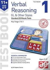 Capa do artigo 11+ Verbal Reasoning Year 5-7 Gl & Other Styles Testbook 1