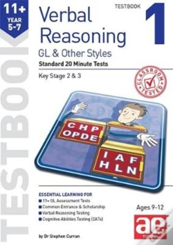 Capa do artigo 11+ Verbal Reasoning Year 5-7 Gl & Other Styles Testbook 1
