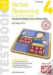 Capa do artigo 11+ Verbal Reasoning Year 5-7 Gl & Other Styles Testbook 4