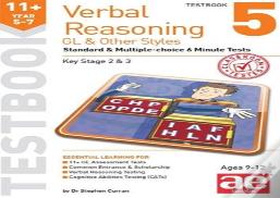 11+ Verbal Reasoning Year 5-7 Gl & Other Styles Testbook 5