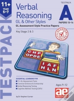 Capa do artigo 11+ Verbal Reasoning Year 5-7 Gl & Other Styles Testpack A Papers 13-16