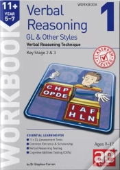 Capa do artigo 11+ Verbal Reasoning Year 5-7 Gl & Other Styles Workbook 1