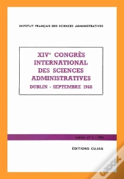 Capa do artigo 14e Congrès International Des Sciences Administratives ; Dublin, Septembre 1968