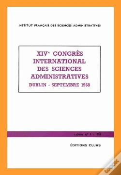 Capa do artigo 14e Congrès International Des Sciences Administratives ; Dublin, Septembre 1968