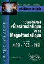 15 Problèmes D'Électrostatique Et Magnétostatique - 1ere Année Mpsi Pcsi Ptsi - Preview