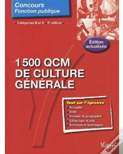 Capa do artigo 1500 Qcm De Culture Générale ; Catégorie B Et A (5e Édition)