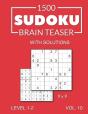 1500 Sudoku Brain Teaser 9x9 With Solutions - Preview