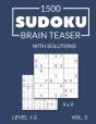 1500 Sudoku Brain Teaser 9x9 With Solutions - Preview