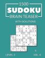 1500 Sudoku Brain Teaser X With Solutions - Preview
