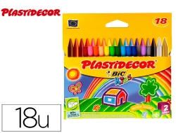 Capa do artigo 18 Lápis de Cera Plastidecor - BIC