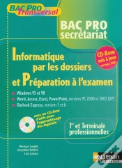 Capa do artigo 1ere/Terminale Pro Secretariat; Informatique Par Les Dossiers Et Preparation A L