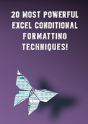 20 Most Powerful Excel Conditional Formatting Techniques! - Preview