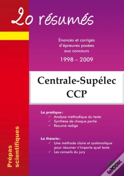 Capa do artigo 20 Résumés ; Centrale-Supélec, Ccp ; Énoncés Et Corrigés D'Épreuves Posées Aux Concours 1998-2009