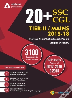 Capa do artigo 20+ Ssc Cgl Tier Ii 2015-18 Previous Year'S Paper Book (English Printed Medium)
