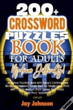 Capa do artigo 200+  Crossword Puzzle Book For Adults Medium Difficulty!